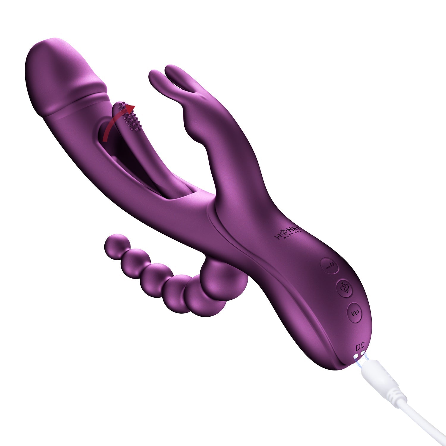 Honey Play Box Trilux Kinky Finger Rabbit Vibrator with Anal Beads HONEY PLAY BOX