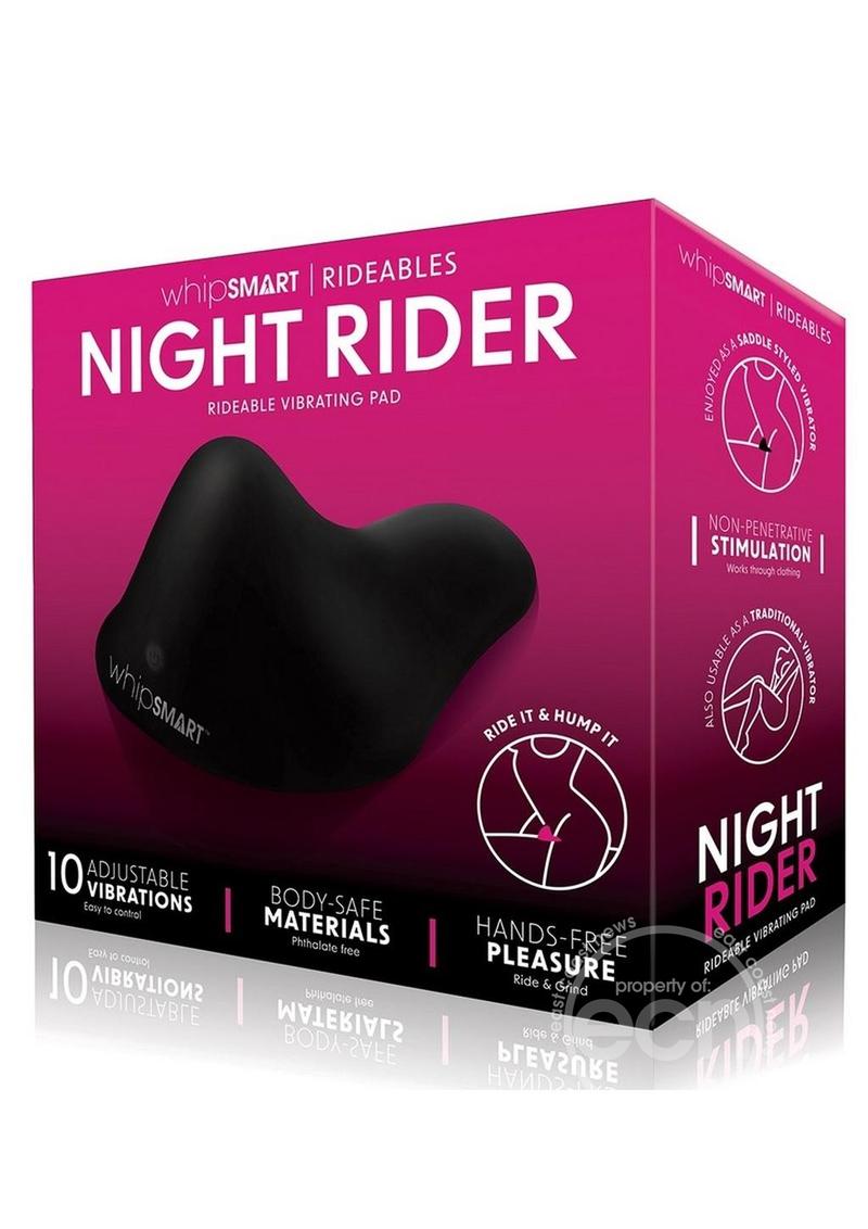 WhipSmart Night Rider Rechargeable Silicone Vibrating Pad - Hands-Free Clitoral & Vaginal Stimulation - SP BOUTIQUE