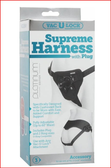 Vac-U-Lock Supreme Harness - Black