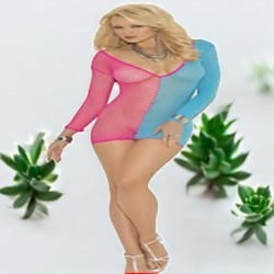 Diamond Net & Opaque Mini Dress - SP BOUTIQUE