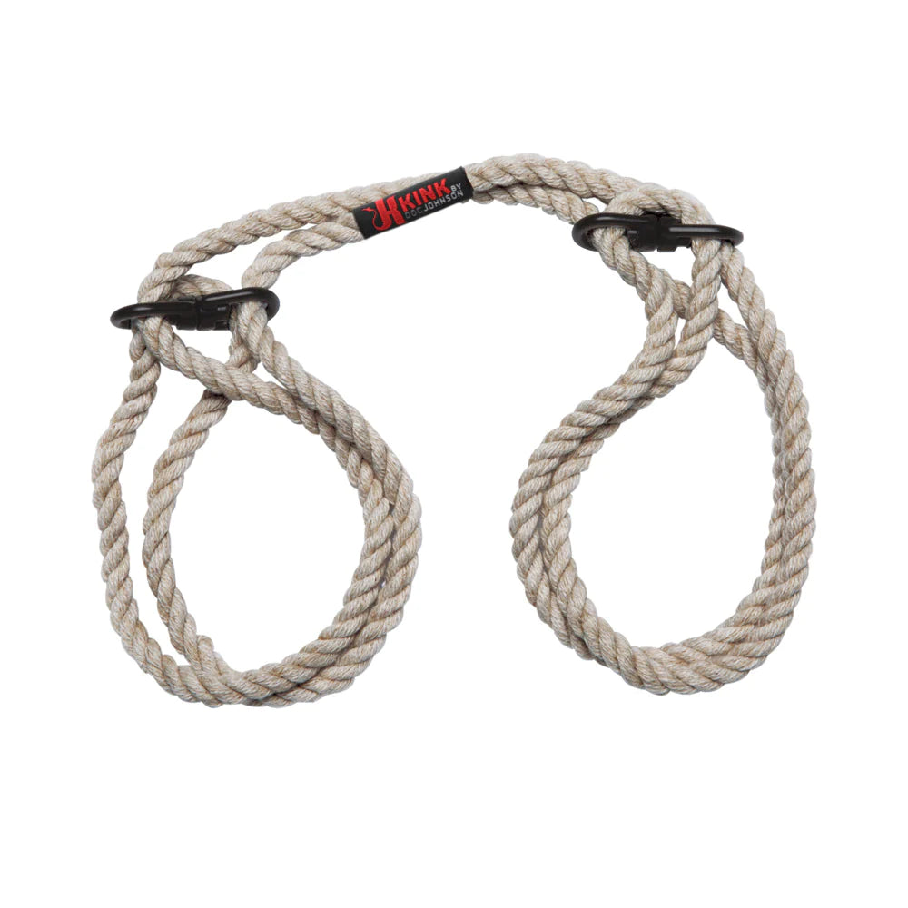 Merci Bind&Tie 6mm Hemp Wrist/Ankle Cuffs DOC JOHNSON