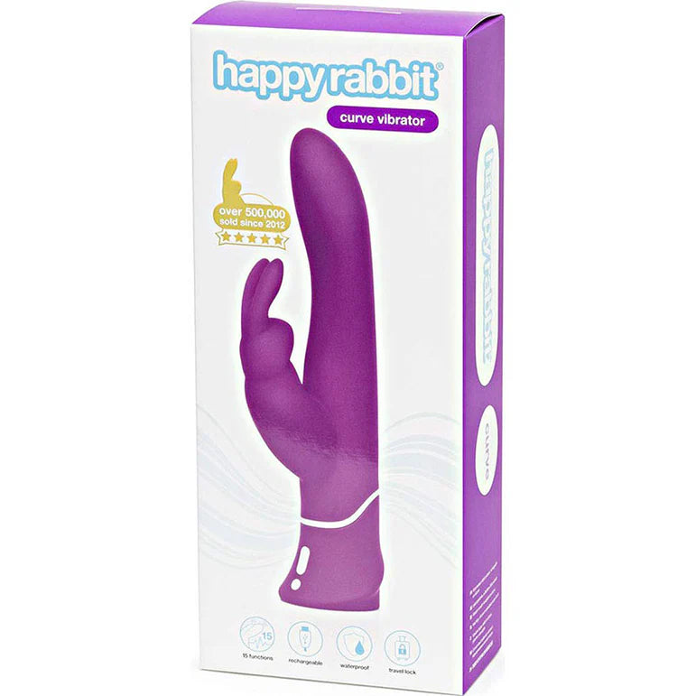 Happy Rabbit Curve Rechargeable Silicone Rabbit Vibrator HAPPY RABBIT