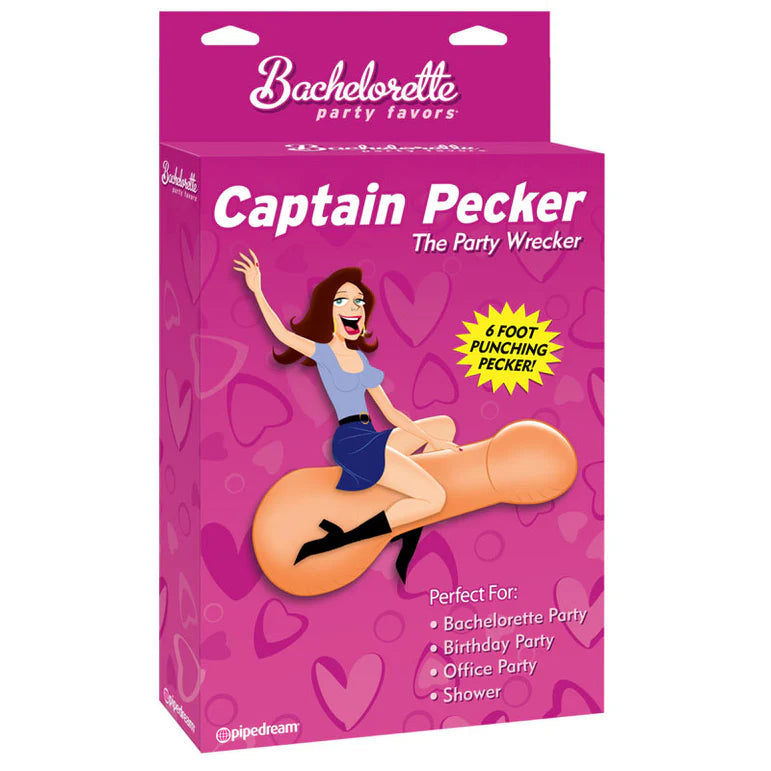 Bachelorette Party Favors Captain Pecker The Party Wrecker Inflatable 6 ft. Pecker PIPEDREAM