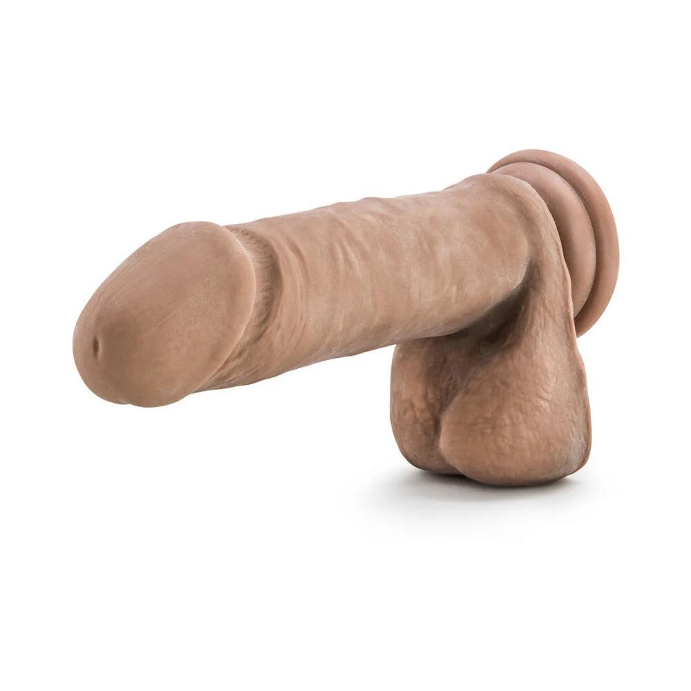 Au Naturel Posable Dual Density Dildo with Balls BLUSH
