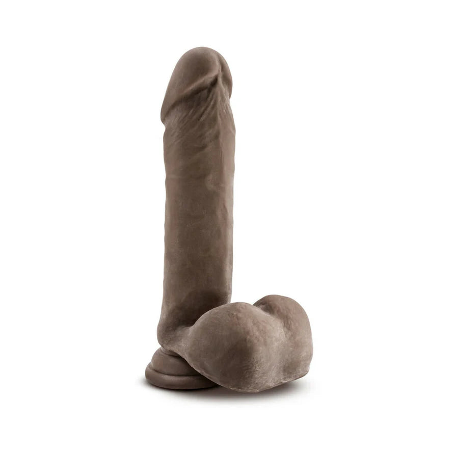 Au Naturel Posable Dual Density Dildo with Balls BLUSH
