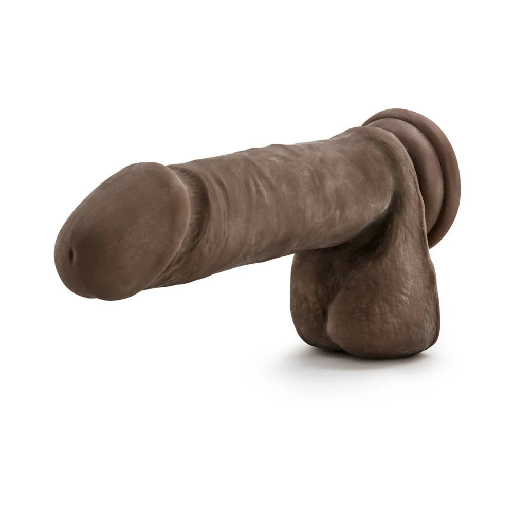 Au Naturel Posable Dual Density Dildo with Balls BLUSH