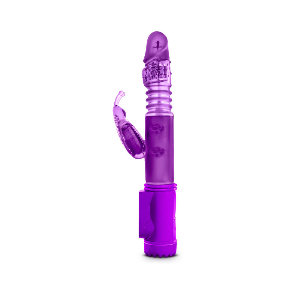 Sexy Things Butterfly Thruster Mini Dual Stimulation Vibrator BLUSH