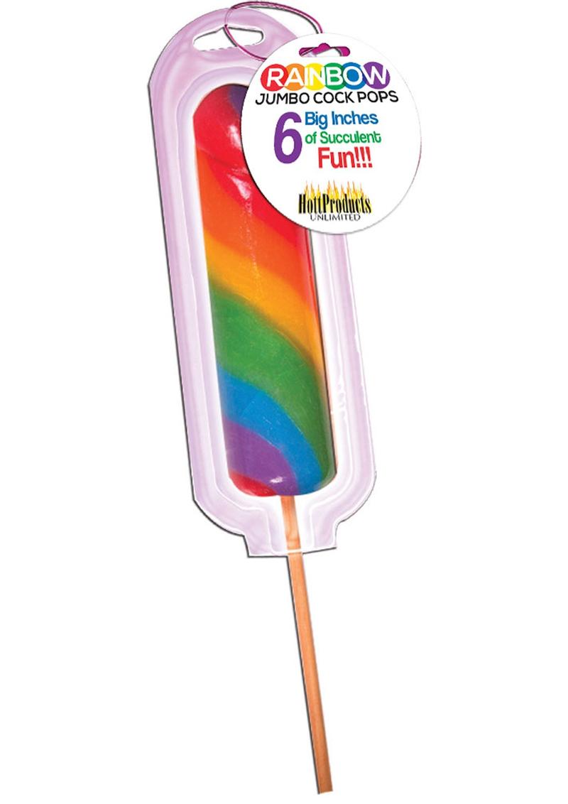 Rainbow Jumbo Cock Lollipop - SP BOUTIQUE