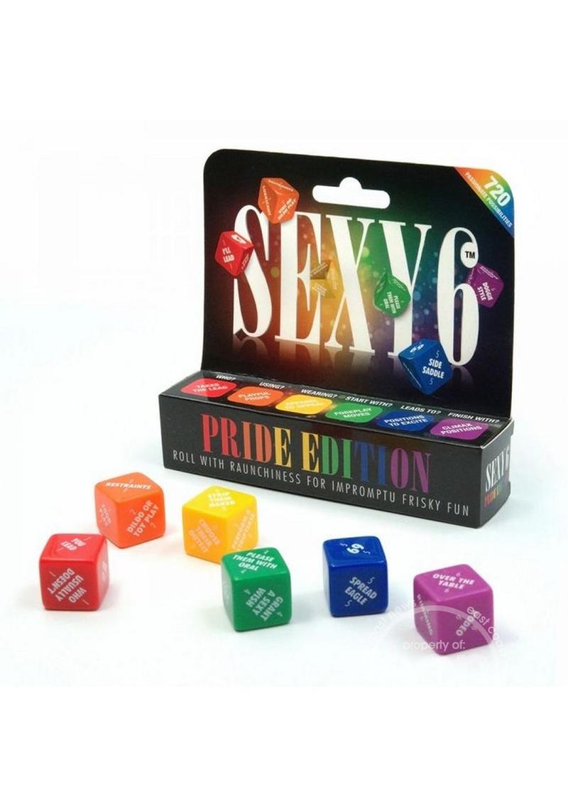 Sexy 6 Pride Edition Couples Dice Game - SP BOUTIQUE