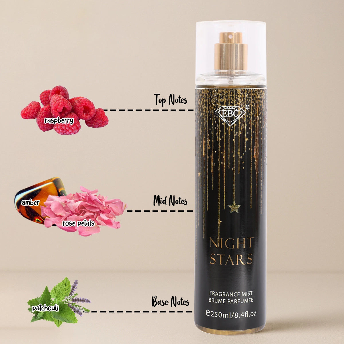 Night Stars Spray Perfume – Captivating Fragrance for Women
