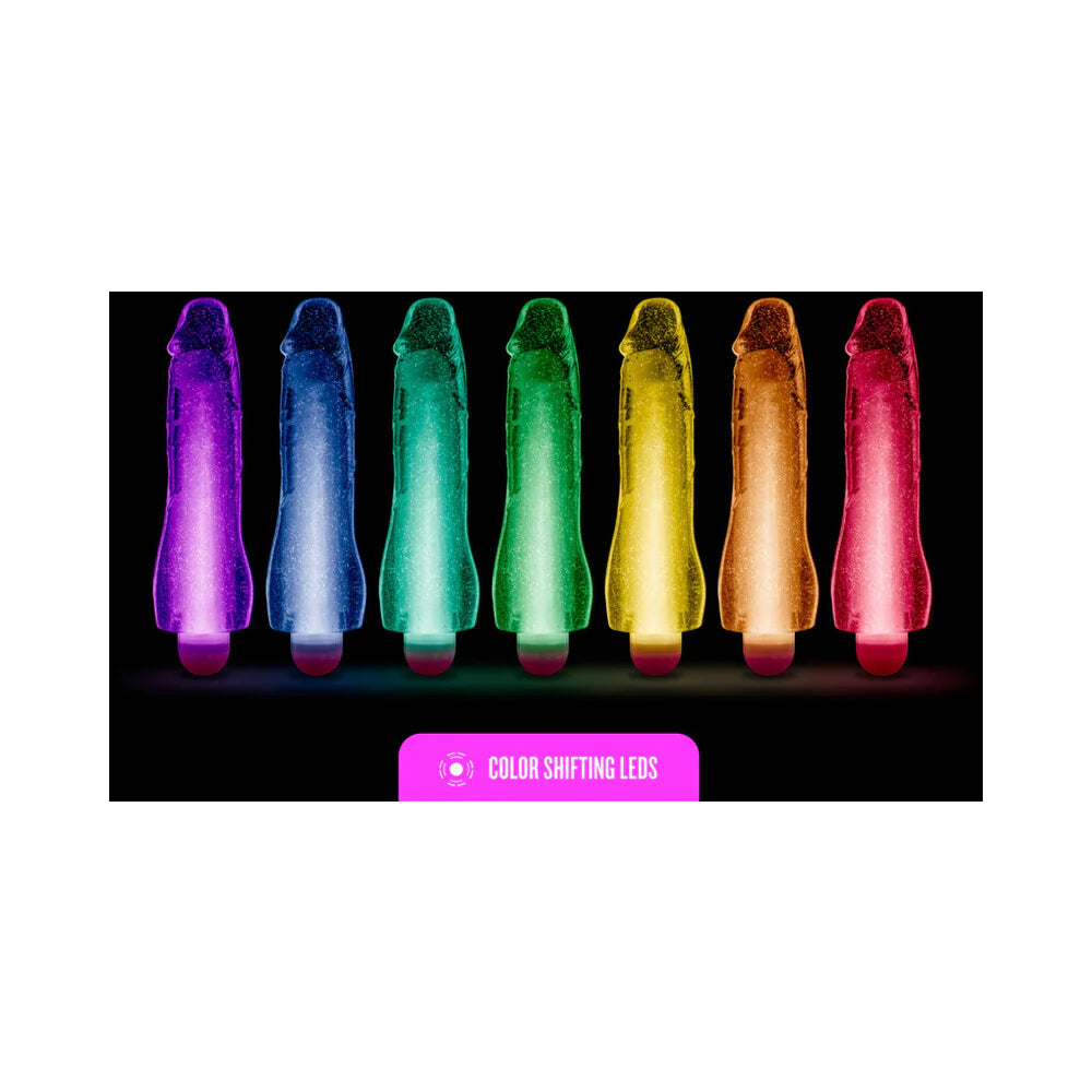 Glow Dicks Molly Color Changing Vibrating Dildo BLUSH