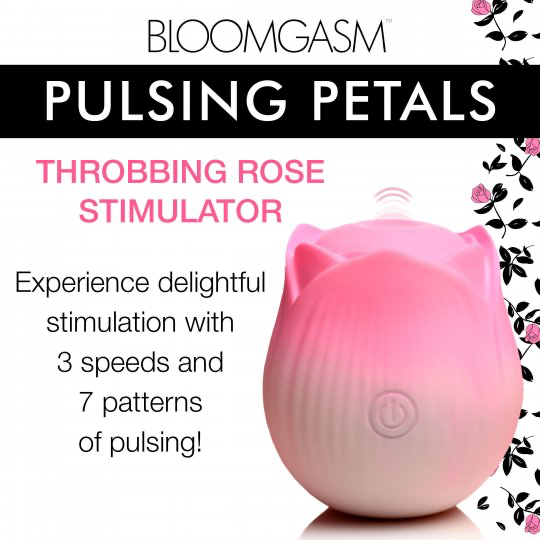 Pulsing Petals Throbbing Rose Clit Stimulator XR BRANDS