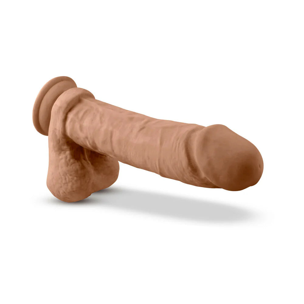 Au Naturel Posable Dual Density Dildo with Balls BLUSH