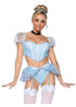 Glass Slipper Cinderella Boned Sweetheart Costume LEG AVENUE