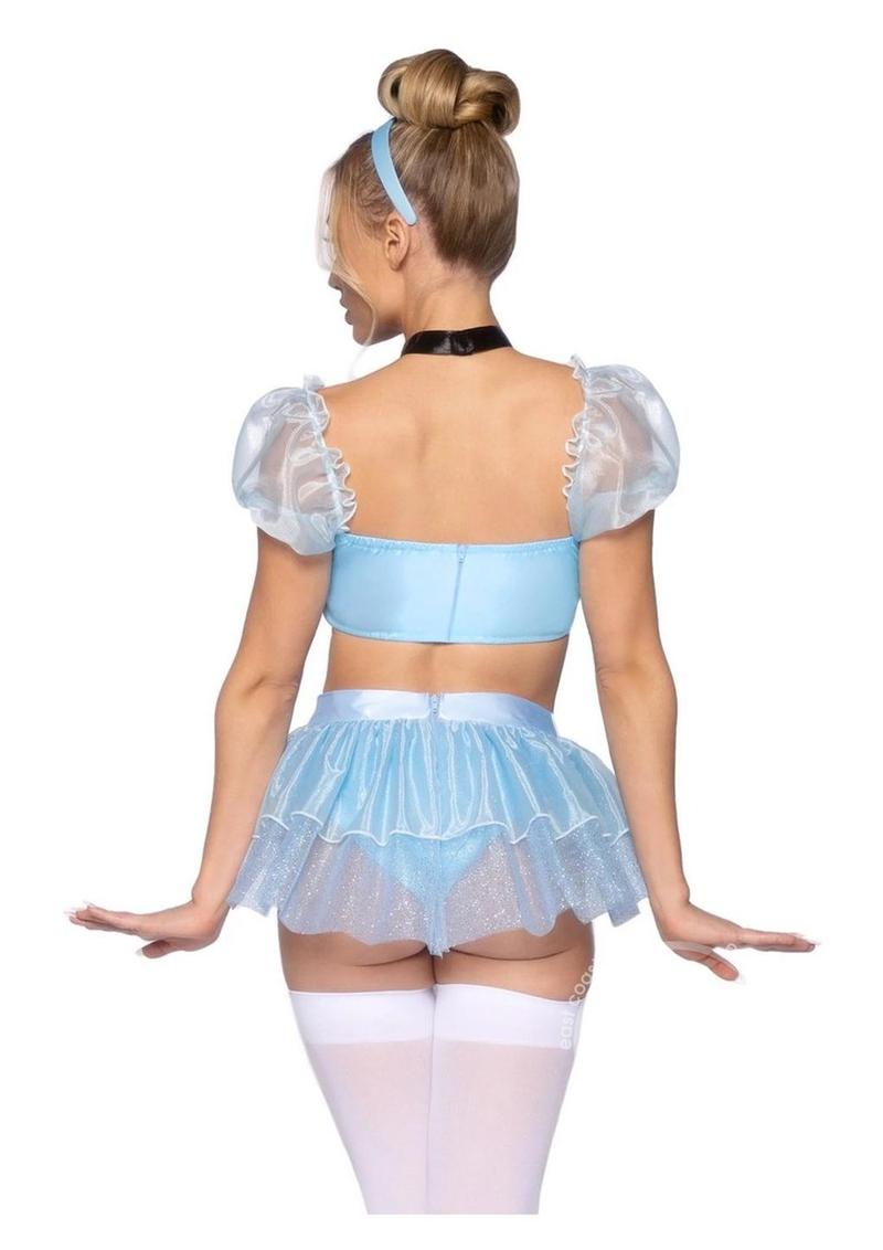 Glass Slipper Cinderella Boned Sweetheart Costume LEG AVENUE