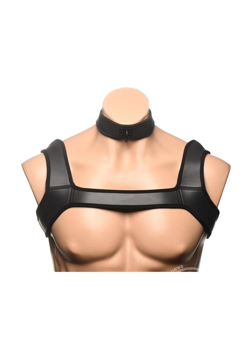 Master Series Full Pup Arsenal Set Neoprene Puppy Hood, Chest Harness, Collar with Leash and Arm Bands - SP BOUTIQUE