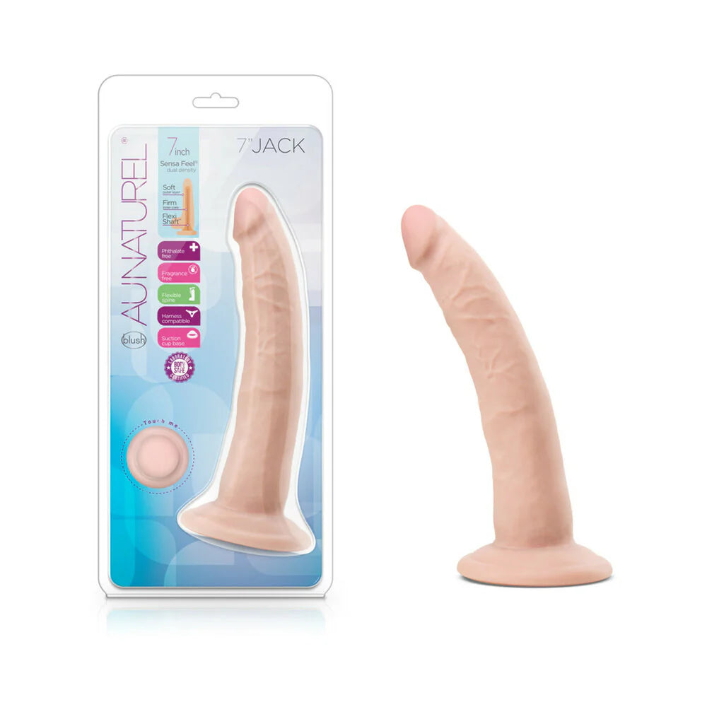 Au Naturel Jack Posable Dual Density Dildo BLUSH