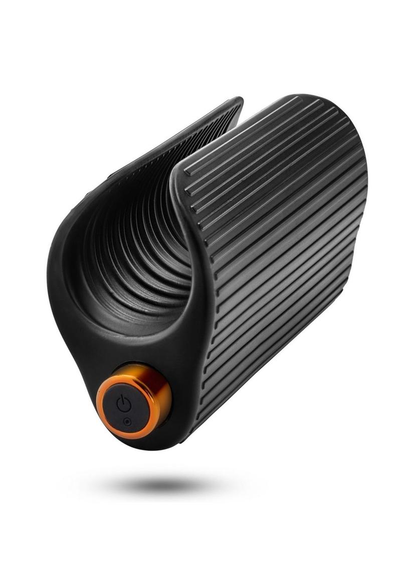 M Elite Platinum Wrapt Rechargeable Silicone Dual End Pussy Masturbator BLUSH NOVELTIES