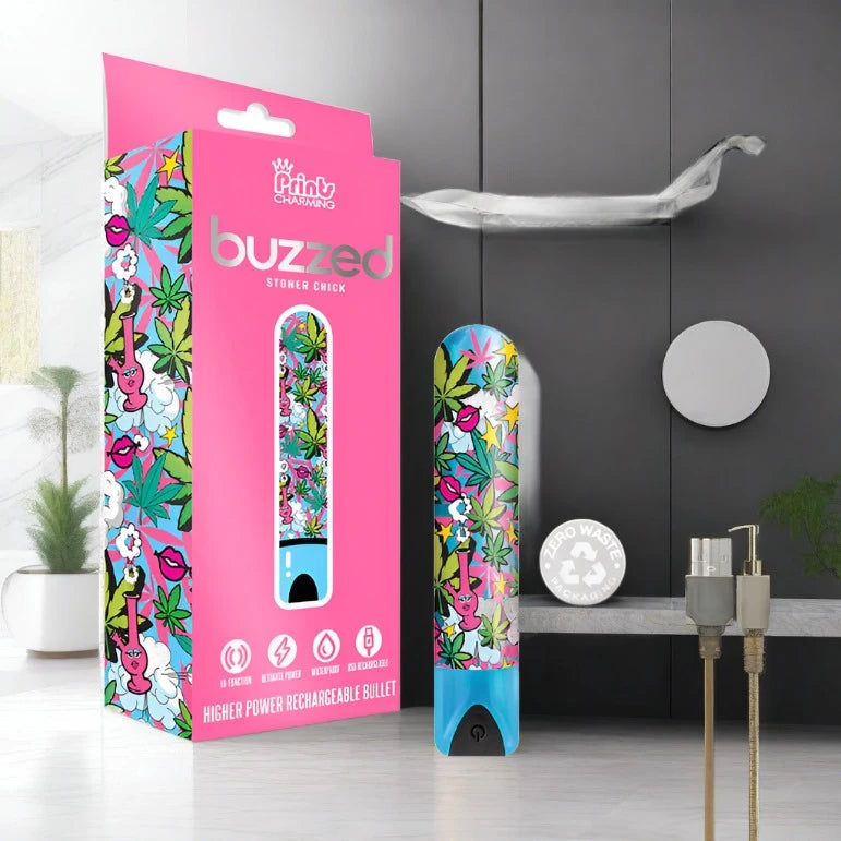 Prints Charming Buzzed Rechargeable Bullet GLOBAL NOVELTIES LLC