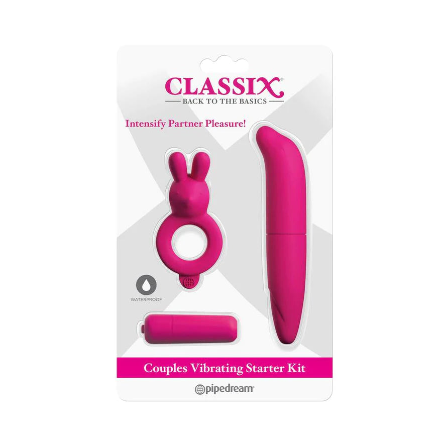 Pipedream Classix 3-Piece Couples Vibrating Starter Kit PIPEDREAM