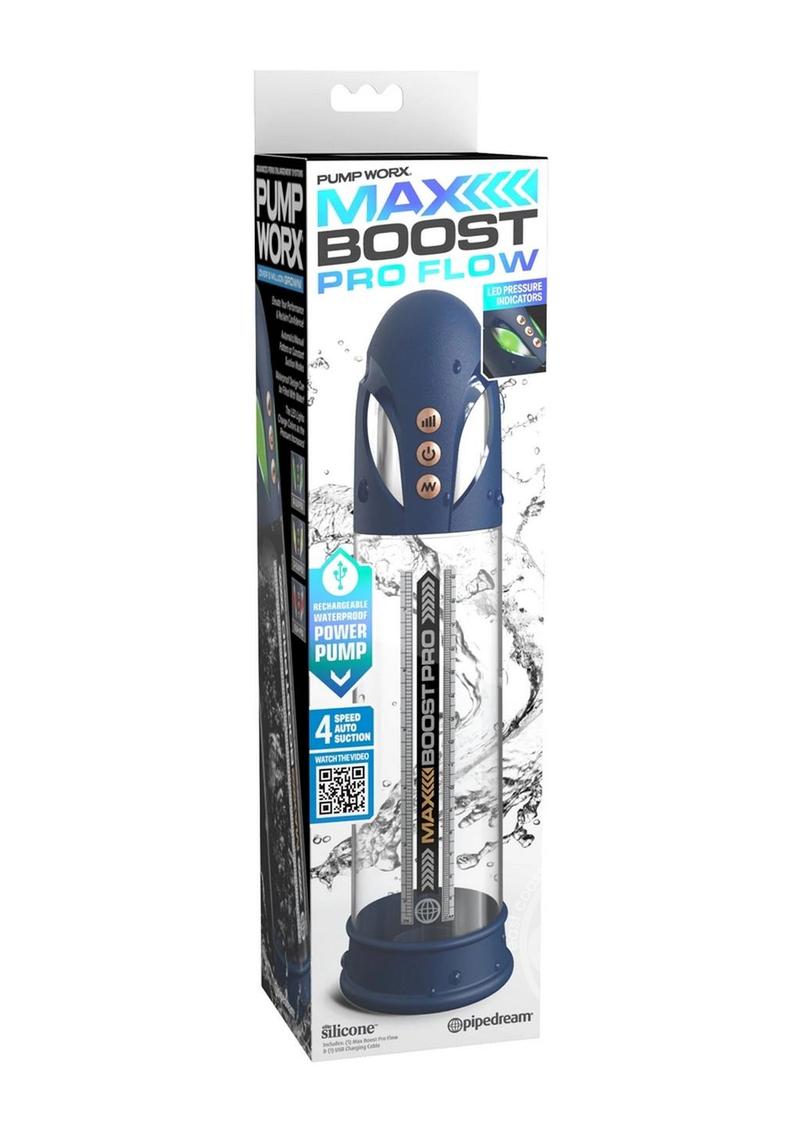 Pump Worx Max Boost Pro Flow Rechargeable Penis Pump PIPEDREAM