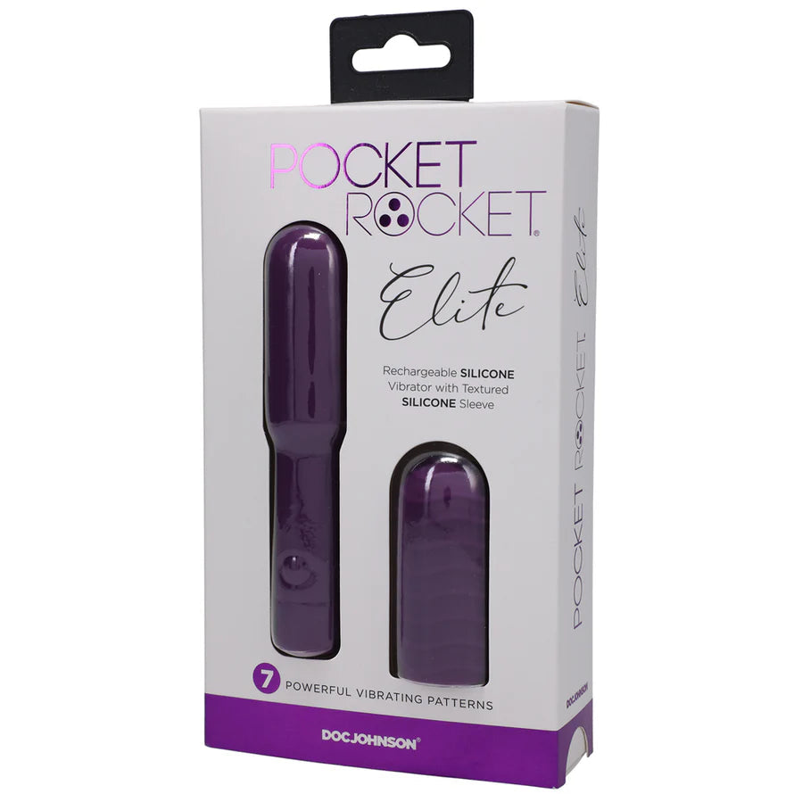 Pocket Rocket Elite Rechargeable Bullet With Removable Sleeve DOC JOHNSON