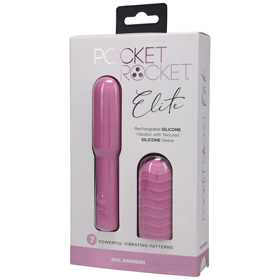 Pocket Rocket Elite Rechargeable Bullet With Removable Sleeve DOC JOHNSON