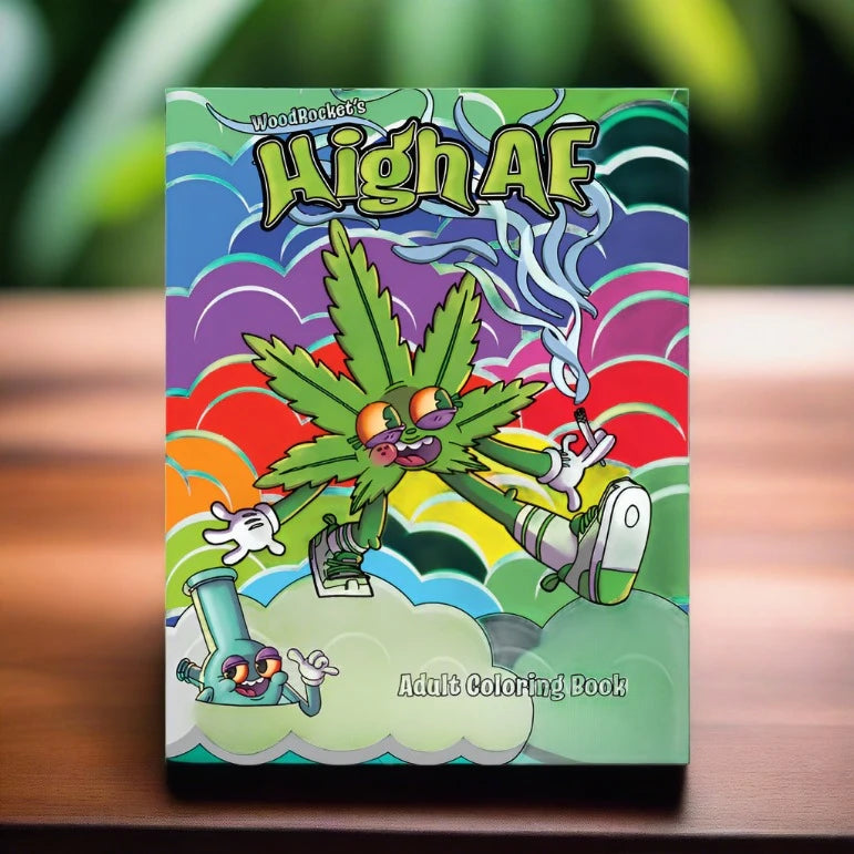 High AF Coloring Book WOOD ROCKET