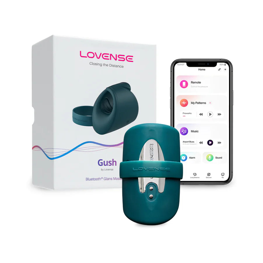 Lovense Gush App-Compatible Handsfree Masturbator Teal SP BOUTIQUE