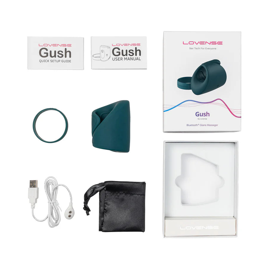 Lovense Gush App-Compatible Handsfree Masturbator Teal SP BOUTIQUE