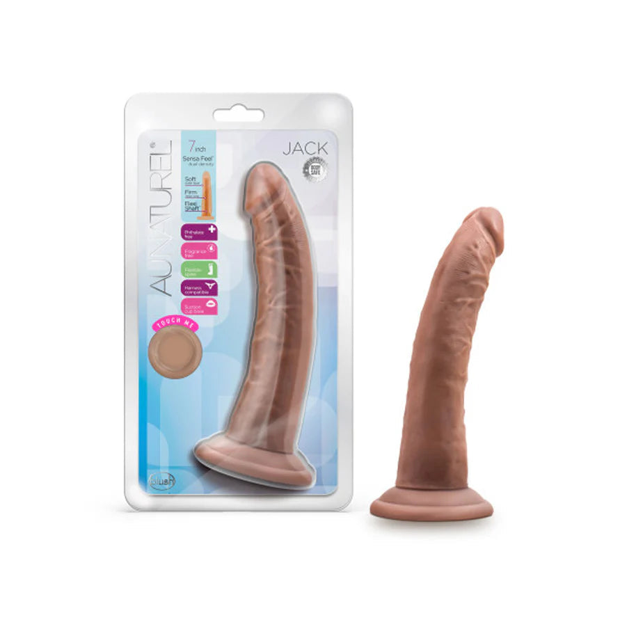 Au Naturel Jack Posable Dual Density Dildo BLUSH