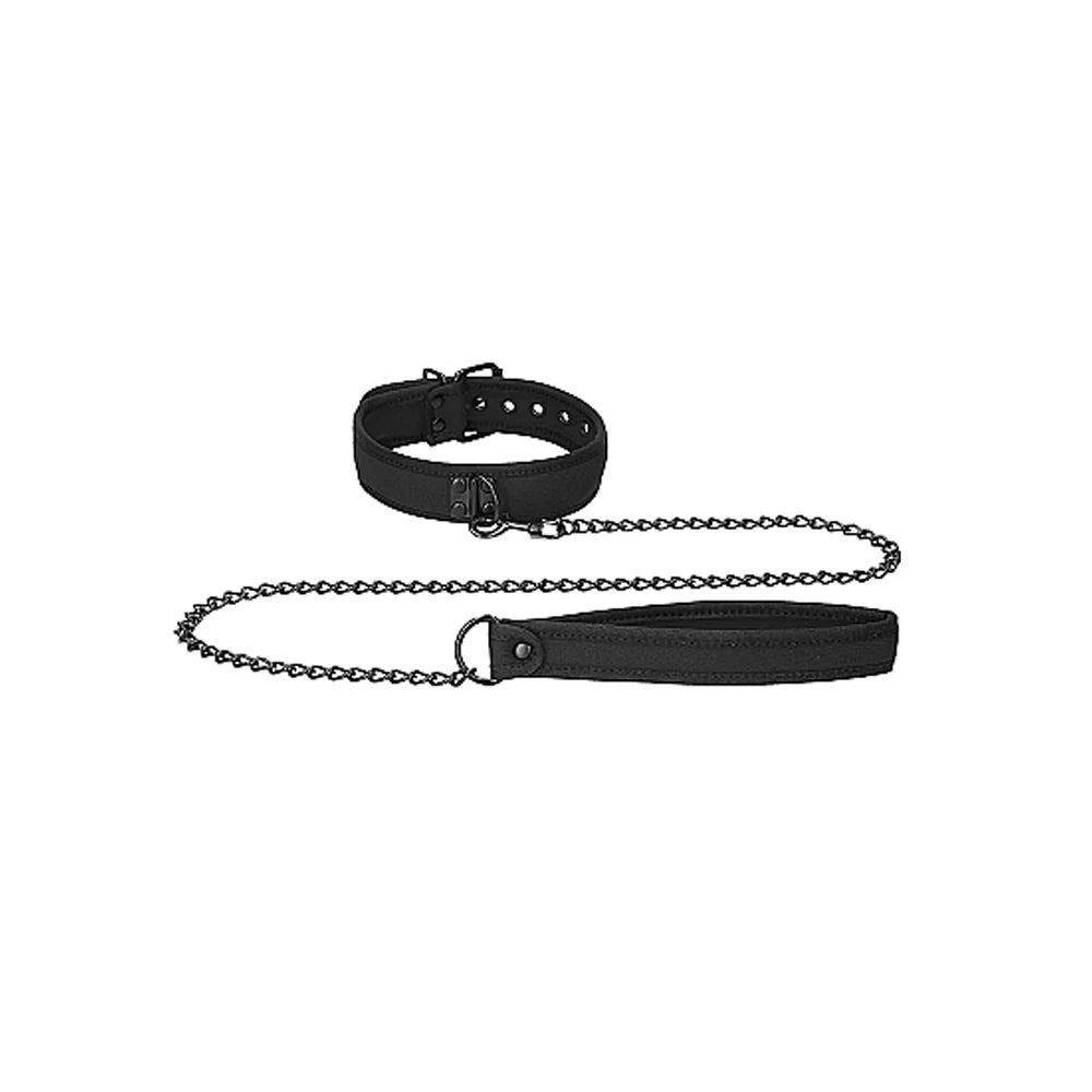 Ouch! Puppy Play Neoprene Collar With Leash OUCH!