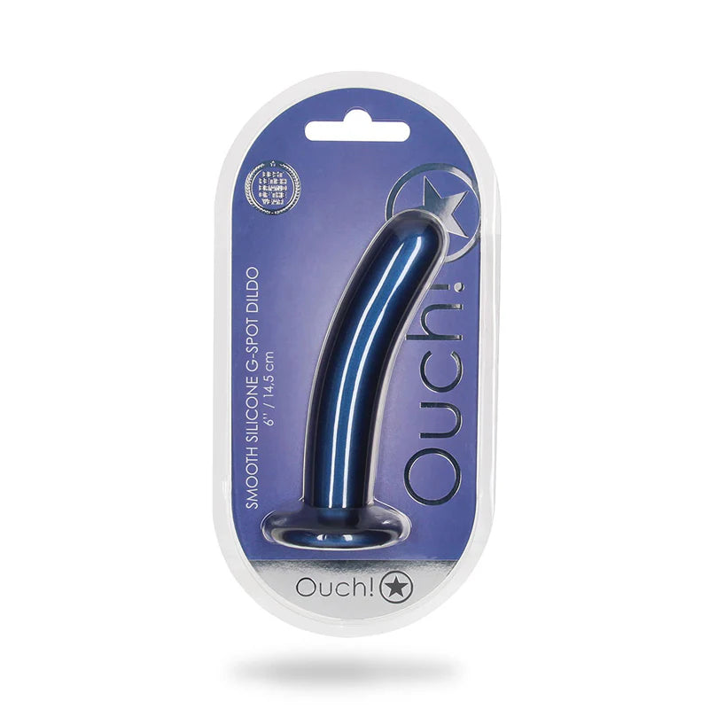Ouch! Smooth Silicone 6 in. G-Spot Dildo OUCH!