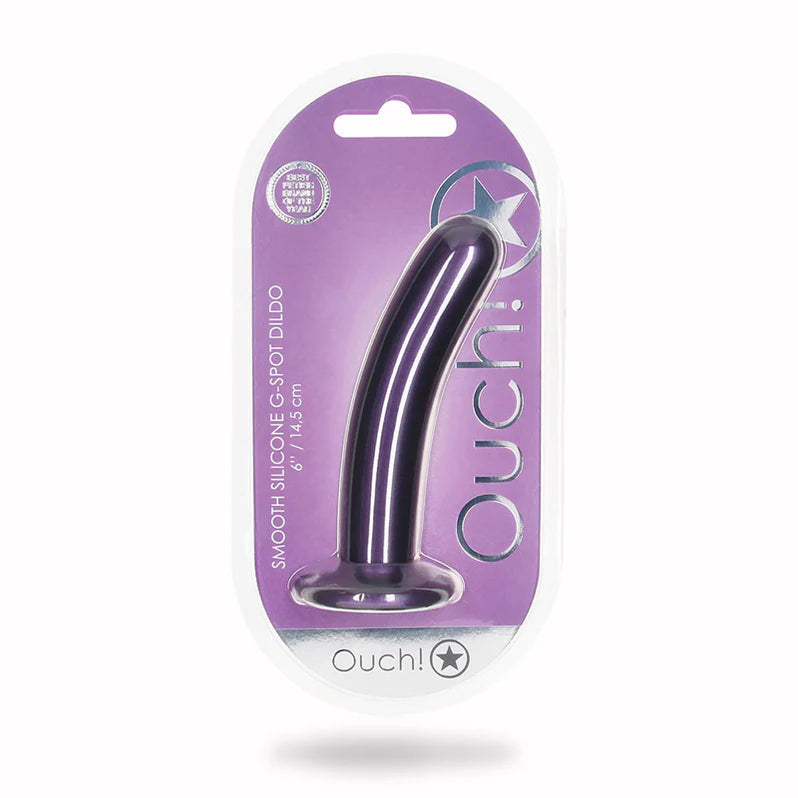 Ouch! Smooth Silicone 6 in. G-Spot Dildo OUCH!