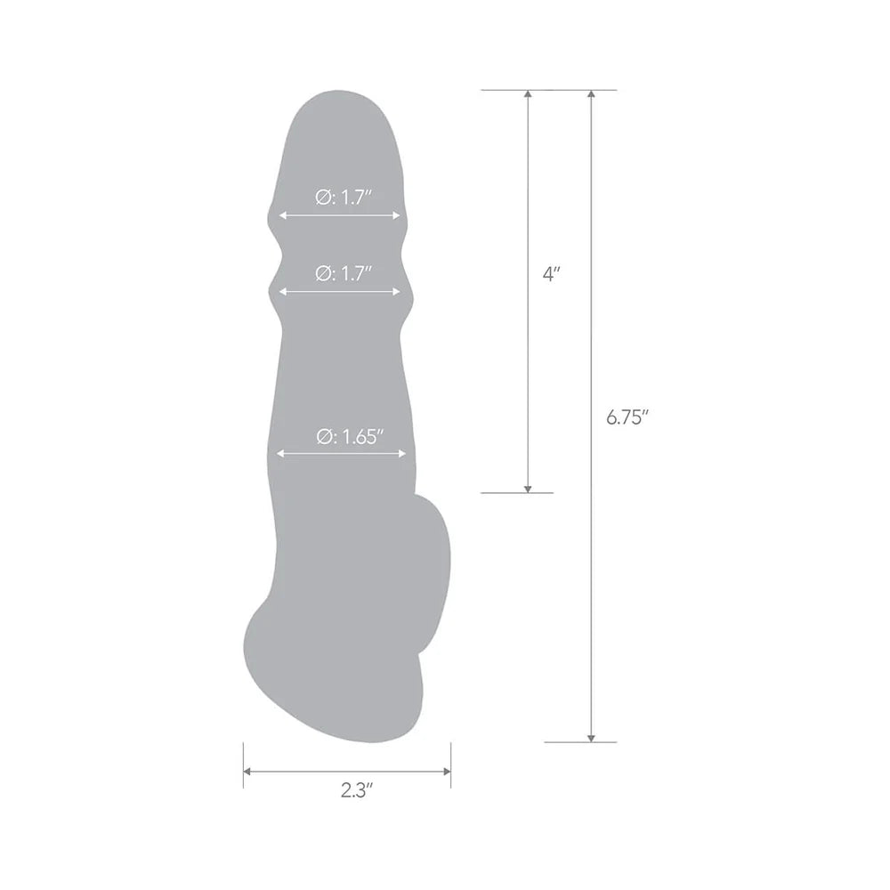 Blue Line- Girthy Penis Enhancing Sleeve Extension ELECTRIC E