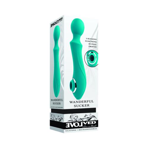 Evolved Wanderful Sucker Rechargeable Wand with Suction Silicone EVOLVED