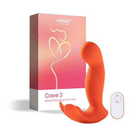 Honey Play Box Crave 3 G-spot Vibrator with Rotating Massage Head and Clit Tickler HONEY PLAY BOX