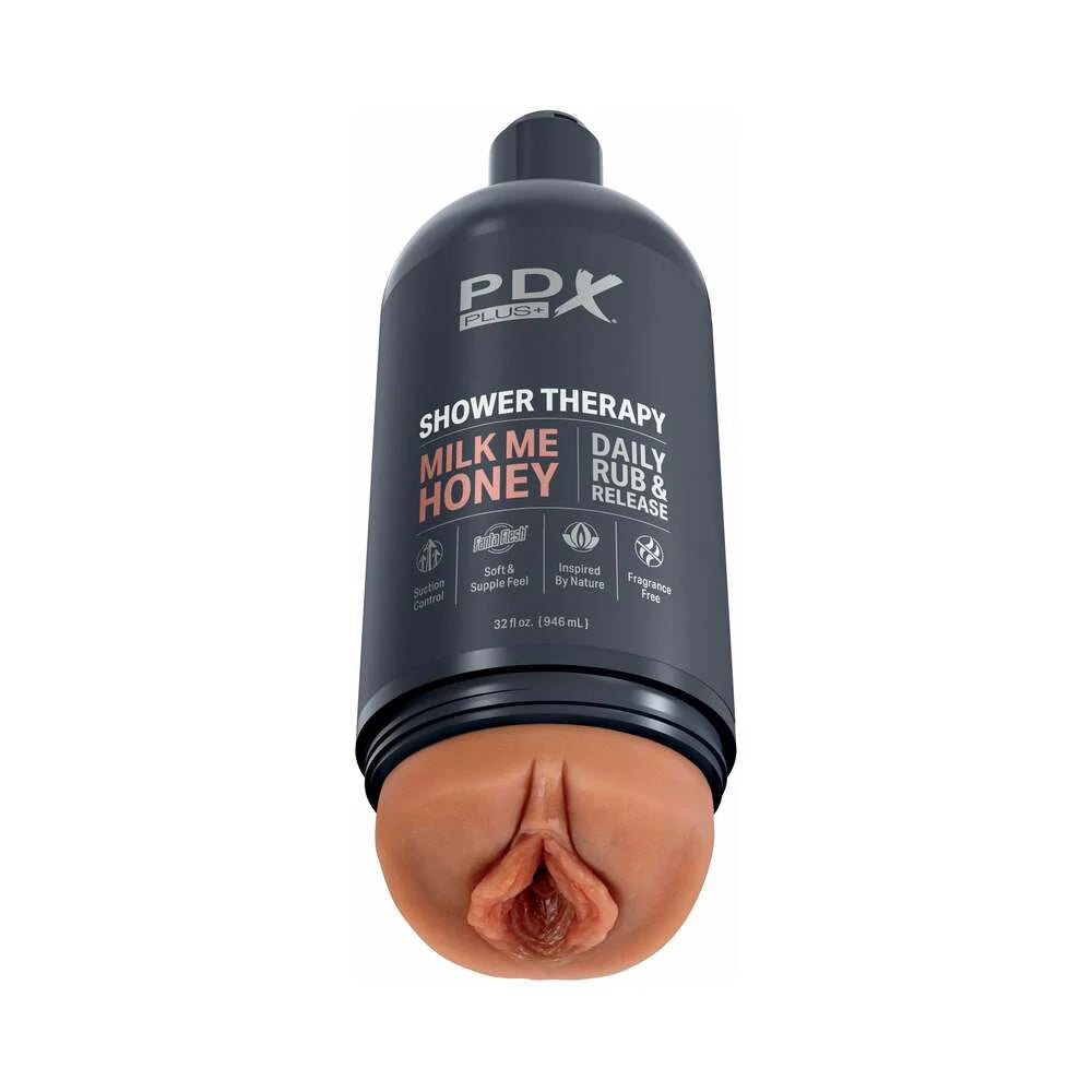 PDX Plus Shower Therapy Milk Me Honey Tan PIPEDREAM