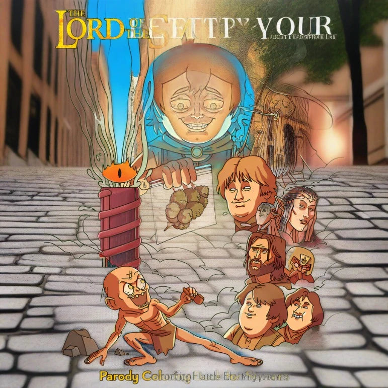 The Lord of the Smoke Rings Coloring Book WOOD ROCKET