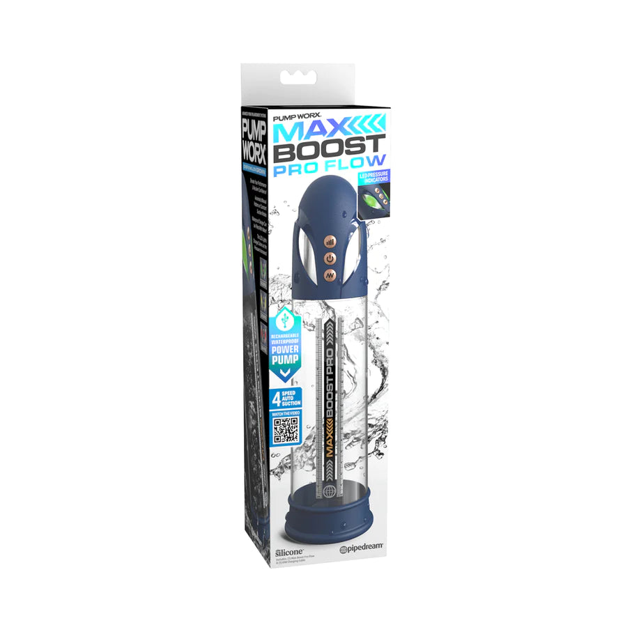 Pump Worx Max Boost Pro Flow Rechargeable Penis Pump PIPEDREAM