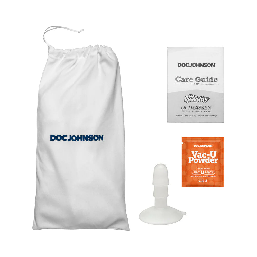 The Realistic Cock 5 in. ULTRASKYN Vac-U-Lock Dildo Vanilla DOC JOHNSON