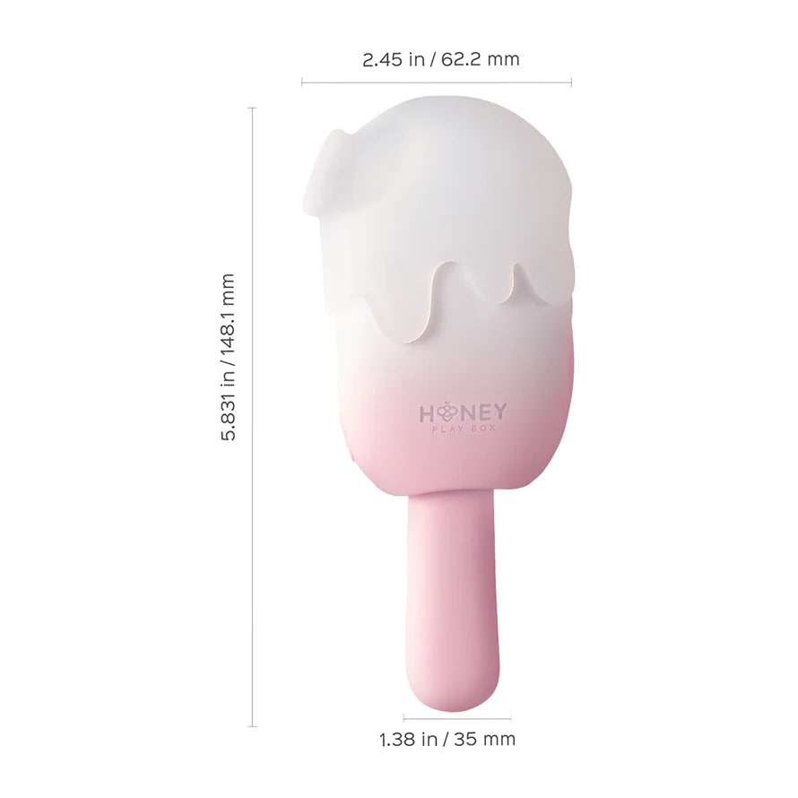 Honey Play Box Bite Me Sucking Tapping & Vibrating Cream Pop Stimulator HONEY PLAY BOX