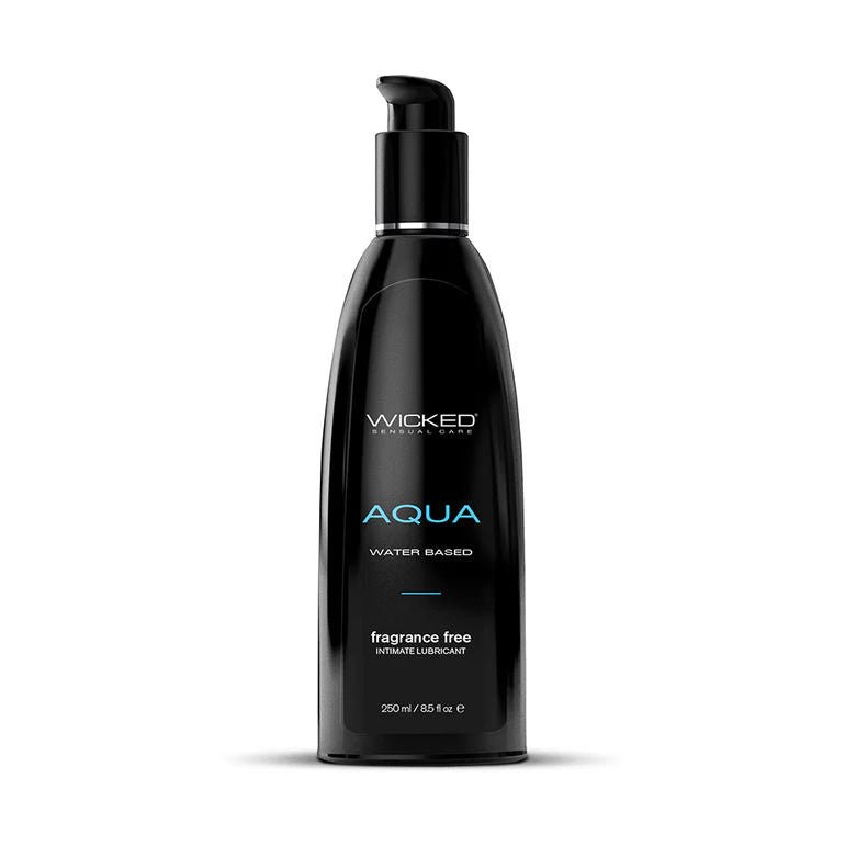 Wicked Aqua Fragrance Free Water-Based Lubricant - 8.5oz Vegan & Hypoallergenic Formula - SP BOUTIQUE