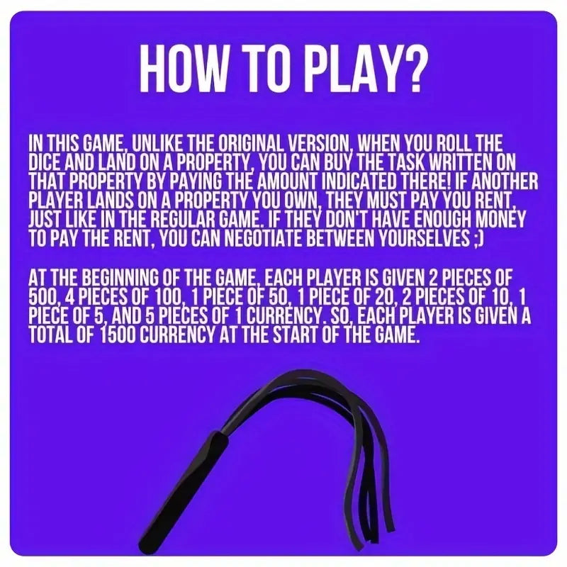 ADULTOPOLY COUPLE BOARD GAME SENSUOUSP