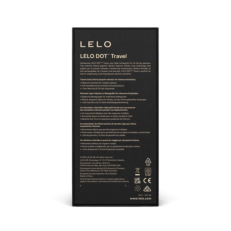 LELO DOT Travel Clitoral Pinpoint Vibrator LELO