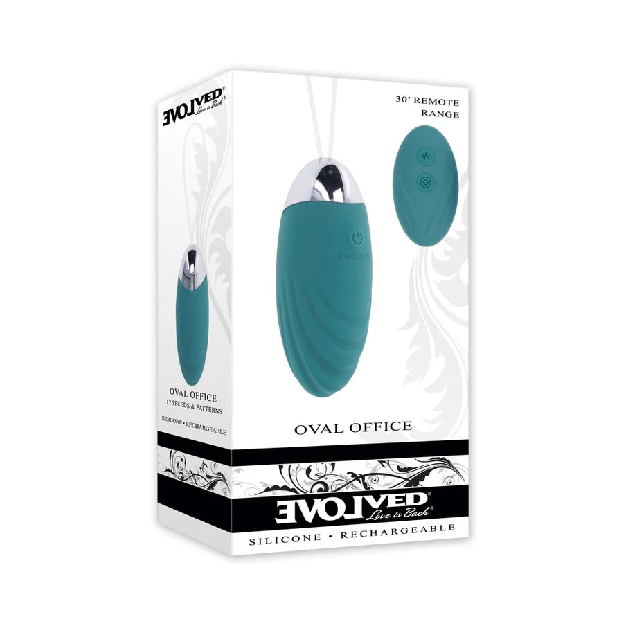 Evolved Oval Office Rechargeable Vibrating Egg Vibe With Remote EVOLVED