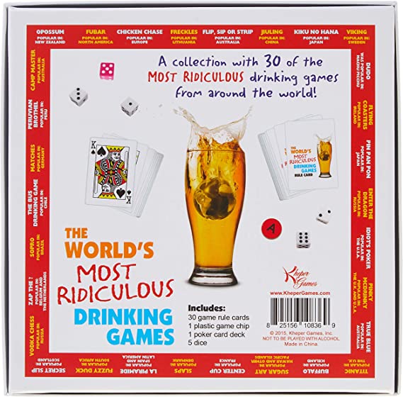 30 Fun Drinking Games From Worldwide – Complete Set With Cards, Dice & Game Chip - SP BOUTIQUE