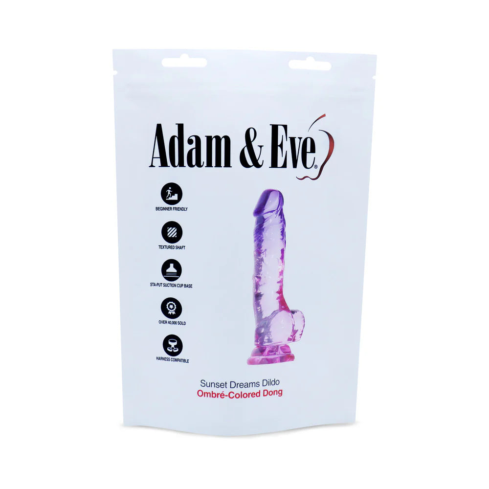 Adam & Eve Realistic Dildo With Suction Cup – 7.5 Inch Multi-Color, Textured Veins, Flexible Design - SP BOUTIQUE