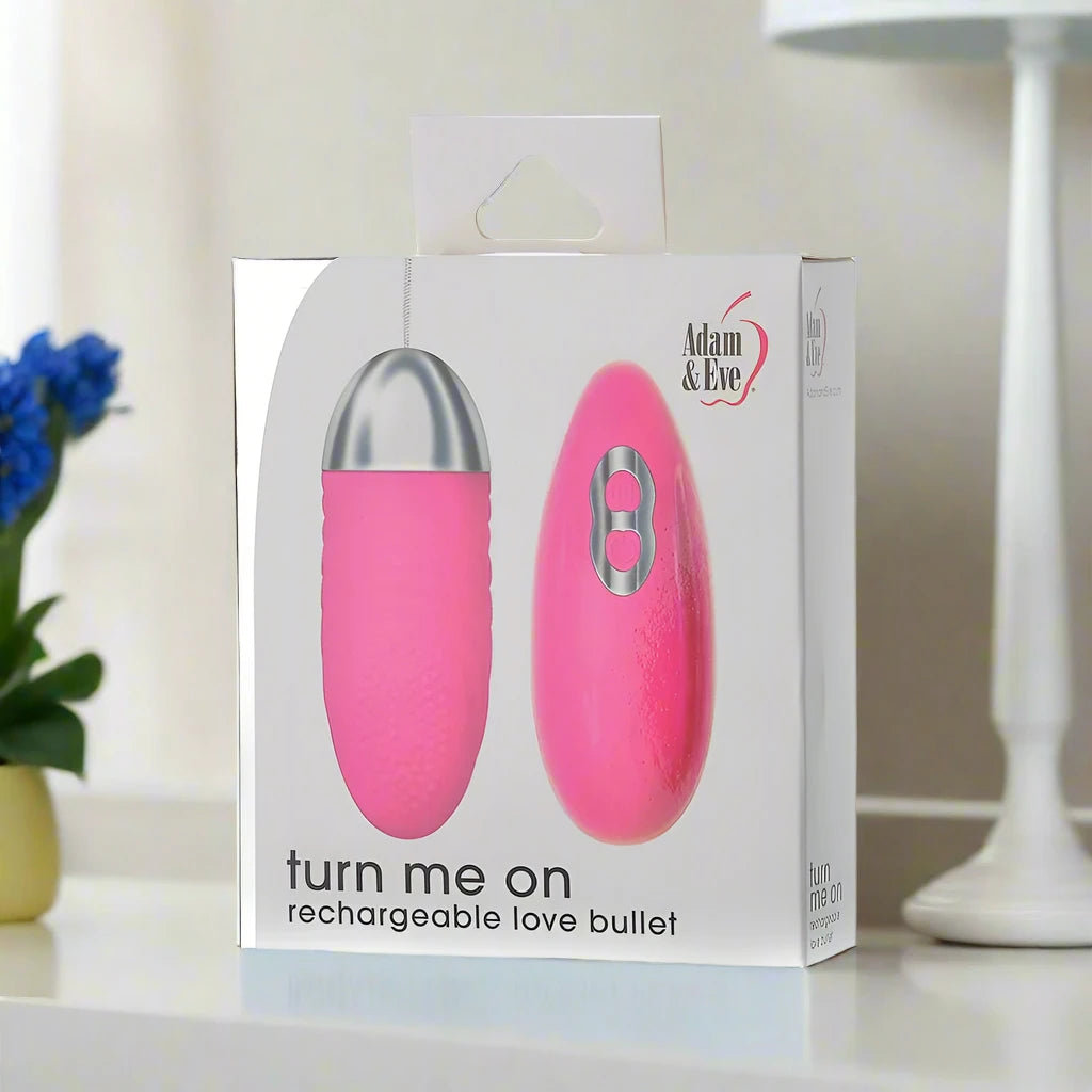 Adam & Eve Rechargeable Vibrating Bullet with Remote - 9 Intensity Levels, Waterproof Design - SP BOUTIQUE
