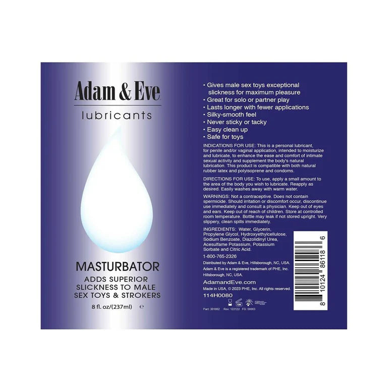Adam & Eve Masturbator Lubricant ADAM & EVE